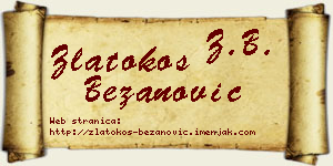Zlatokos Bežanović vizit kartica